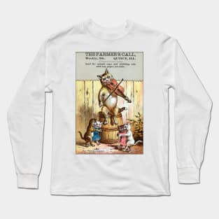 1882 Cats Square Dance Long Sleeve T-Shirt